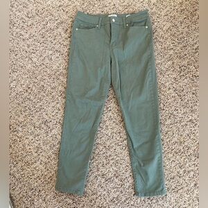 Jessica Simpson Womens Jeans Size 6 Green High Rise Skinny Ankle Denim Casual